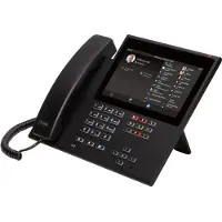 Auerswald COMfortel D-600 - VoIP-telefon med anrops-ID/samtale venter - treveis anropskapasitet - SIP, RTCP, RTP, SRTP, SIPS - 6 linjer - svart