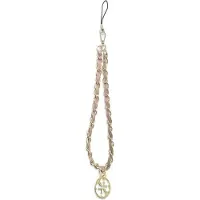 GUESS GUSTSAS4P phone strap rosa/pink - kjede i metall - 4G sjarm