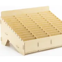 Usorteret Tre-skrin / treorganizer / postkasse for telefoner 48 plasser