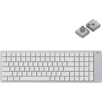 Lofree Flow 2 100 Silver - Kailh Void Silent - Tastatur - Nordisk - Hvit