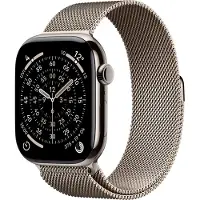Apple Watch Series 11 GPS + Cellular 46mm Natural Titanium Case with Natural Milanese Loop - M/L