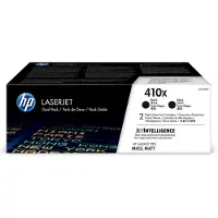HP 410X - 2-pack - Høy ytelse - svart - original - LaserJet - tonerpatron (CF410XD) - for Color LaserJet Pro M452, MFP M377, MFP M477