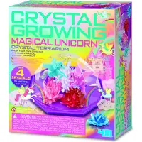 4M Dyrking av krystaller - Magic Unicorn - Crystal Terrarium - - OneSize - Kreativt leker