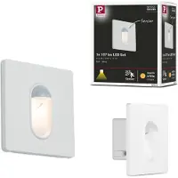 Paulmann Wall innfellingslampe sensor, hvit kantet