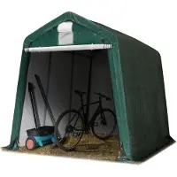 TOOLPORT 2,4x3,6 m garasjetelt, PE-presenning, mørkegrønn