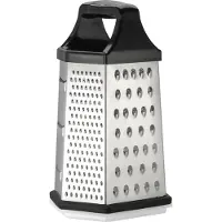 Resto Kitchenware 95413 manuell rivejern/spiralizer-boks, rivejern svart/stål