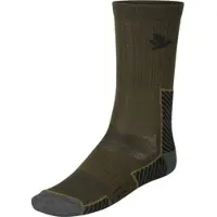 Seeland Field Merino Sokk - 2-pakning Herre Pine Green/Military Olive, 35-38