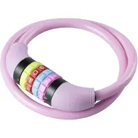 BURG-WÄCHTER 210 C 65 KIDS, Kabellås, Rosa, Plast, Silikon, Stål, Stål, Silikon, Stål