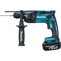 Makita DHR165ZJ - Roterende hammer - trådløs - 2 moduser - SDS-plus - 1.3 joule - uten batteri - 18 V