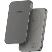 PanzerGlass empower by  empower Bank | 5000mAh | Titanium, Apple, Apple - iPhone 17/16/15/14/13/12, Qi enabled smartphones, Airpods Pro Gen 2/3, Airpods Gen3, Tørr påføring, 1 stykker