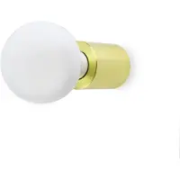 Faro Ten - minimalistisk vegglampe, satinert gull