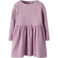 Name it Kjole -Rib - NmfPolinnes - Mauve Orchid - - 5 år (110) - Kjole