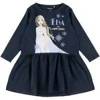 Name it Kjole - Frossen - NmfPjulina - Dark Sapphire - - 5 år (110) - Kjole