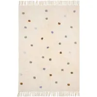Little Dutch Teppe - 120x170 cm - Beige m. Blå Prikker - - OneSize - Teppe