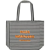 Mads nørgaard Shopper - Boutiqno Athen - AOP - Svart/Hvit - - OneSize - Veske