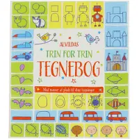 Forlaget Alvilda Alvidas steg-for-steg-tegnebok