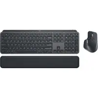 Logitech MX Keys Combo for Business - Tastatur- og mussett - bakbelysning - trådløs - Bluetooth LE - QWERTY - Storbritannia - grafitt