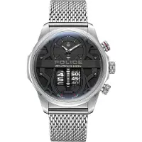 Police Rotorcrom Ss Mesh Rotor Klokke