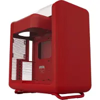 HYTE X50 - Mid tower - utvidet ATX (E-ATX) - sidepanel med vindu (herdet glass) - ingen strømforsyning (ATX) - vild kirsebær - USB/lyd