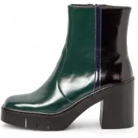 Art for woman. 1197413XY003_0MU Ankle boots 1974 Berna green (42), Leather, 8 to 10 cm, Zip, Casual, Classic