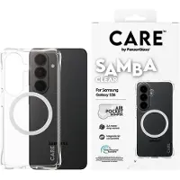 CARE by PanzerGlass Samba Case Transparent w. White Qi Samsung Galaxy S26
