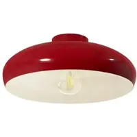 ROYALTECH Olli taklampe, Ø 40 cm, rød/hvit, metall, E27