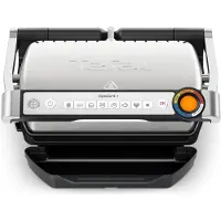 Tefal OptiGrill+ GC718D10 smartgrill, 6 programmer, beredskapsindikator, tykkelsesmåling, dryppbrett