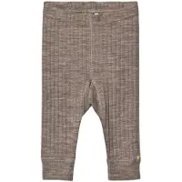 Joha Leggings - Ull - Brun Melert - - 130 - Leggings - Ull