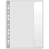 Herlitz Transparente dokumenthylser med klaff B4 110mic. 50 stk.
