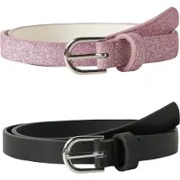 Name it Belte - 2-pack - NkfRafi - Piruett/K. Black - - 85 cm - Belte