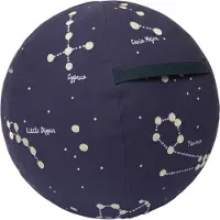 Ferm Living Puff - 50 cm - Konstellasjon - Dark Blue - - OneSize - Puff