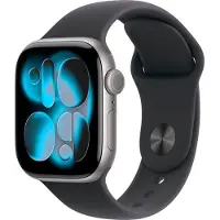 Apple Watch Series 11 GPS + Cellular 42mm Space Grey Aluminium Case with Black Sport Band - M/L