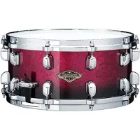 Tama 14 x 6.5 Walnut Birch Snare Drum Molten Raspberry Fade