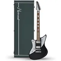 Hartwood Charger Left Handed Electric Guitar & Hard Case Jet Black