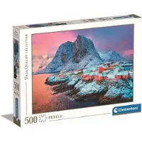 Clementoni Puslespill HQC Hamnøy Village, 500 brikker 2D Puslespill
