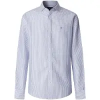 Hackett Ess Bengal Linen Skjorte Med Lange Ermer