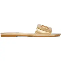 Liu Jo for woman. SA6127EX02904178 Sandals Sandy03 gold (40), Flat, 1 to 3 cm, None, Casual