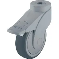 Blickle styrehjul med brems 744739 LWG-TPA 101KF-11-FI, hjuldiameter 100 mm, bæreevne maks. 100 kg (1 stk)