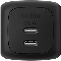 Belkin Dual Usb-c 50w Pd + Pps Wch019kqbk Usb-c Vegglader