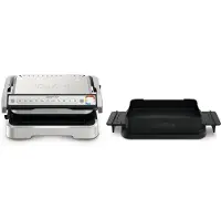 Tefal OptiGrill 4in1 GC774D, Rustfritt stål, Metall, Rektangulær, Knapper, 600 cm², 30 x 20 mm