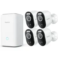 Reolink Home Hub with 4 Argus 3 Ultra - Sentral kontroll - trådløs - 802.11a/b/g/n