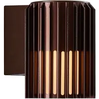 Nordlux Utendørs vegglampe Aludra Seaside, aluminium, brun metallic