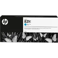 HP 831C Blekkpatron cyan latex, 775 ml