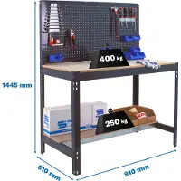 Simonwork (bancos De Trabajo) Bt2 Metallhylle 1445x910x610 Mm