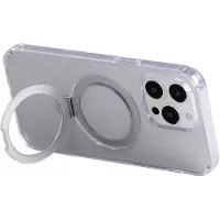 JOYROOM Magnetisk beskyttende telefonveske med holder JR-BP004 for iPhone 15 (gjennomsiktig)