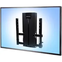 Ergotron - Monteringssett (tippebrakett, monteringssjablong, lavprofilsløftemodul, kabelstyringsmaskinvare) - Konstant kraftteknologi - for LCD-skjerm - gliding, veldig robust - svart - skjermstørrel