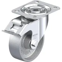 Blickle 372730 LI-G 100G-FI styrehjul m. bremse - hjuldiameter 100 mm, maks. 150 kg, 1 stk