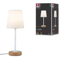 Paulmann Tekstilbordlampen Stellan i naturlig design