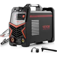 Vevor MMA-sveiser, 205A 2-i-1 MMA Lift TIG-pinne-sveisemaskin, IGBT-inverter bærbar sveisemaskin med digitalt display, Hot Start Arc Force anti-stick (løftebrenner ikke inkludert)