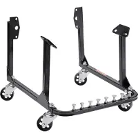 Vevor motorstativ, 750 lbs (340 kg) lastekapasitet motormotorstativ, kraftig stålmotorholder med 4 svingbare hjul og 4 krokposisjoner, egnet for BB-CHEVY og GEN-1 SB-CHEVY motorer